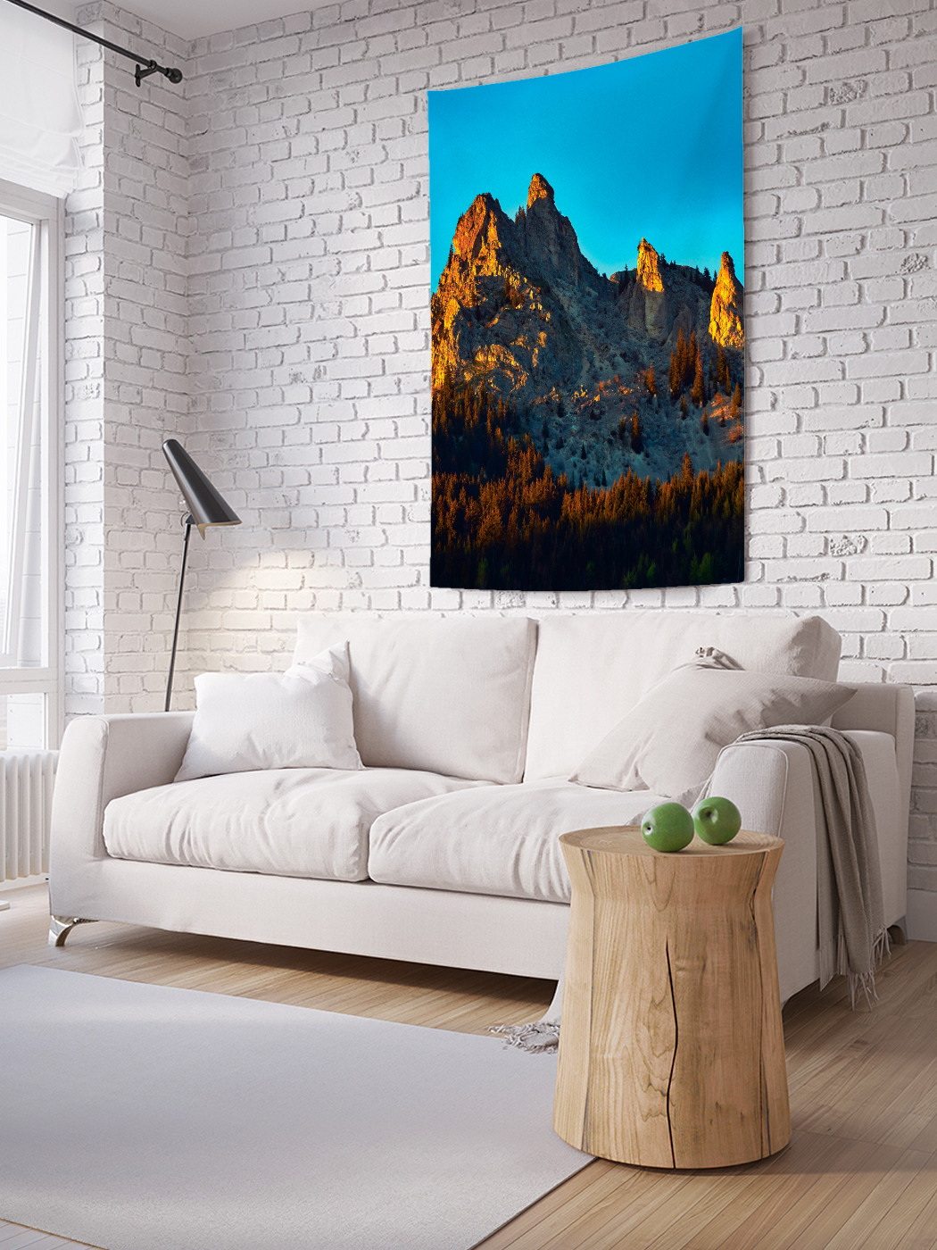 

Вертикальное фотопанно на стену JoyArty Заснеженные горы 100x150 см, Заснеженные горы