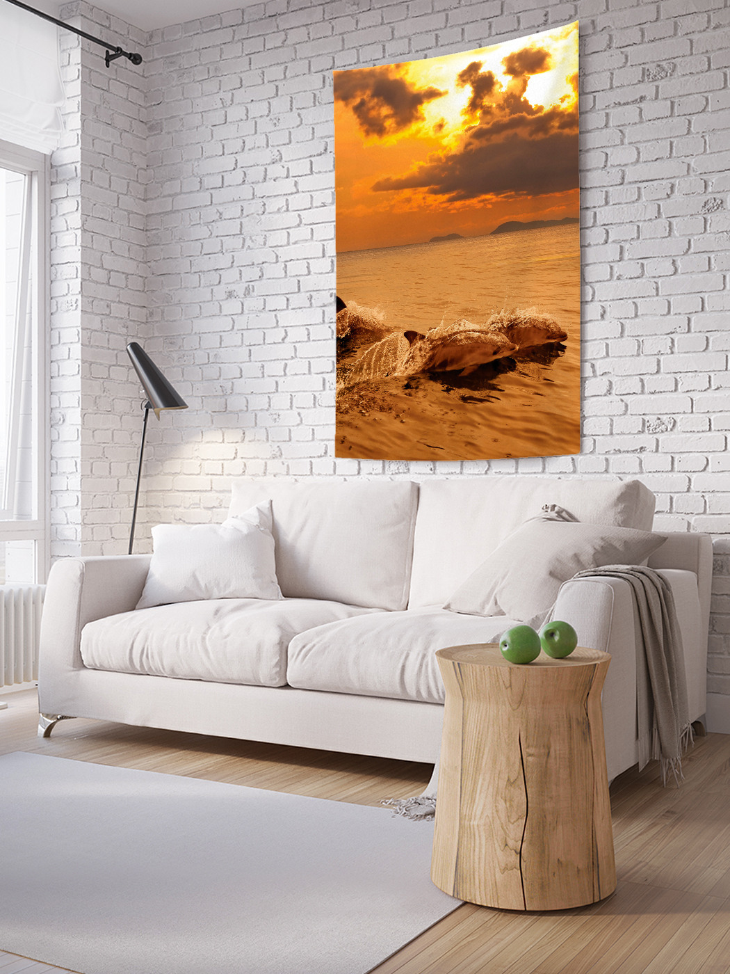 

Вертикальное фотопанно на стену JoyArty Плывущие дельфины 100x150 см, Плывущие дельфины