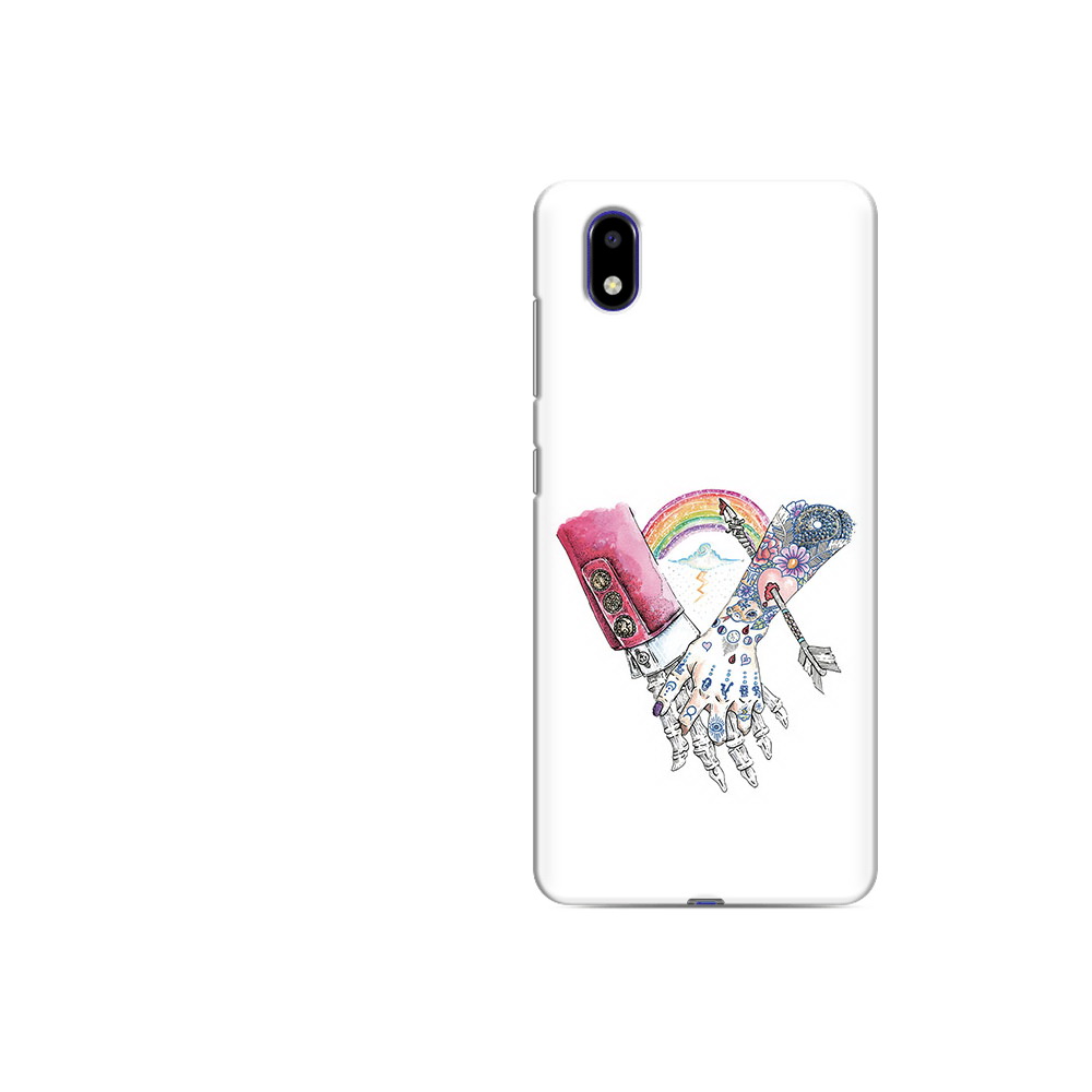 

Чехол MyPads Tocco для ZTE Blade A31 Lite абстракция руки в татуировках (PT162823.461.212), Прозрачный, Tocco