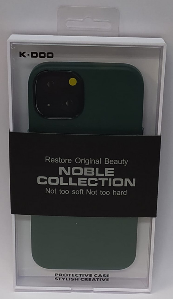 

Накладка для iPhone 13 K-Doo Noble кожаная зелёная