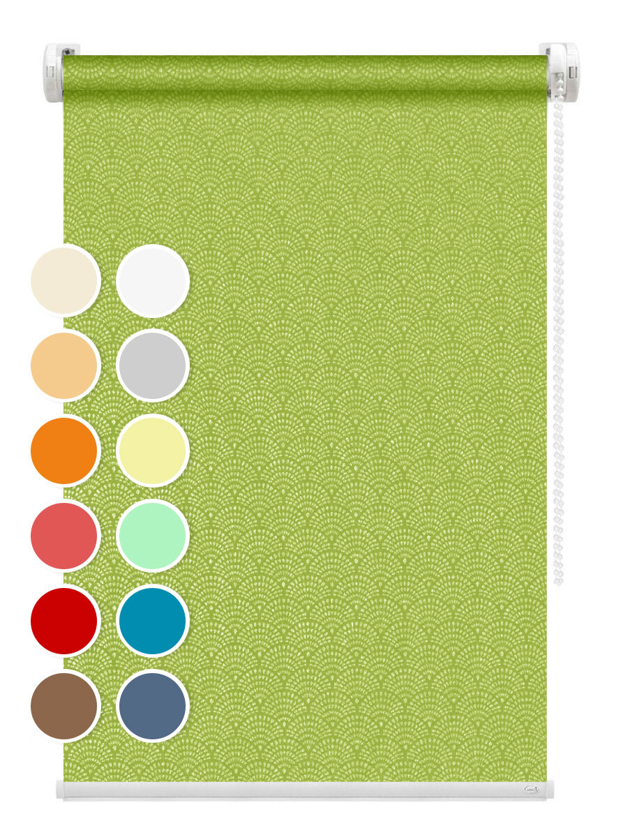 

Рулонная штора FixLine Amigo EFFECT 70х180 салатовый, EFFECT