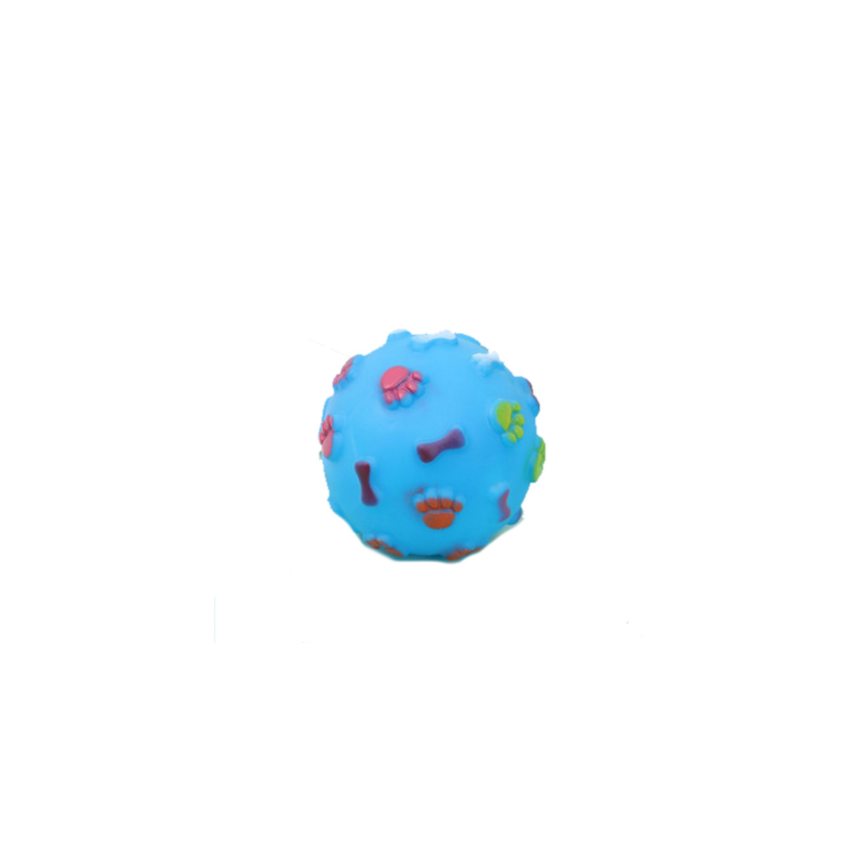 Игрушка - мячик для собак UltraMarine цвет голубой, с пищалкой