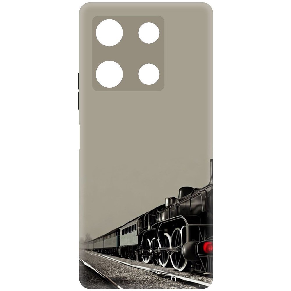 

Чехол-накладка Krutoff Soft Case Паровоз для Infinix Note 30 Pro черный