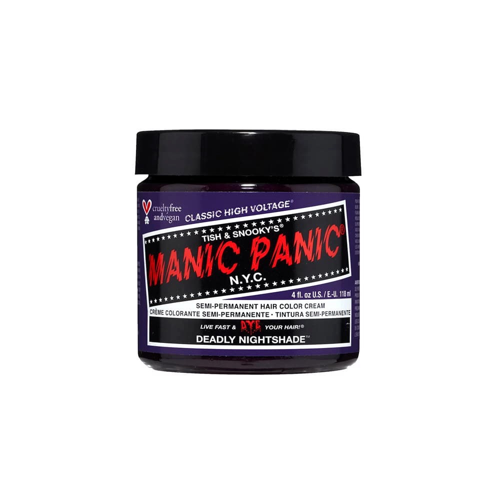 Фиолетовая краска для волос MANIC PANIC Classic Deadly Nightshade 118 мл anteprima лежанка с бортиками для животных водоотталкивающая nilo фиолетовая l 85х70см италия