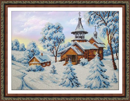 

Вышивка бисером Зимушка ПТ-Б1494, 38x28 см от