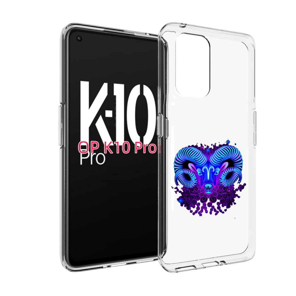 

Чехол MyPads знак зодиака овен 2 для OPPO K10 Pro, Прозрачный, Tocco