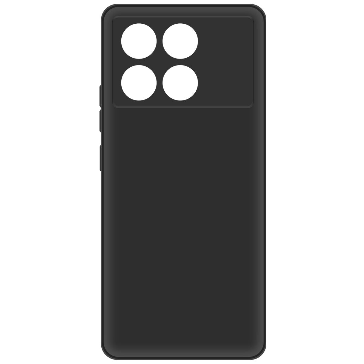 Чехол-накладка Krutoff Silicone Case для Xiaomi Poco X6 Pro черный