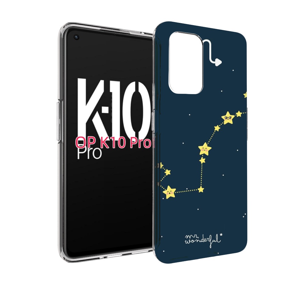 

Чехол MyPads знак зодиака скорпион 1 для OPPO K10 Pro, Прозрачный, Tocco