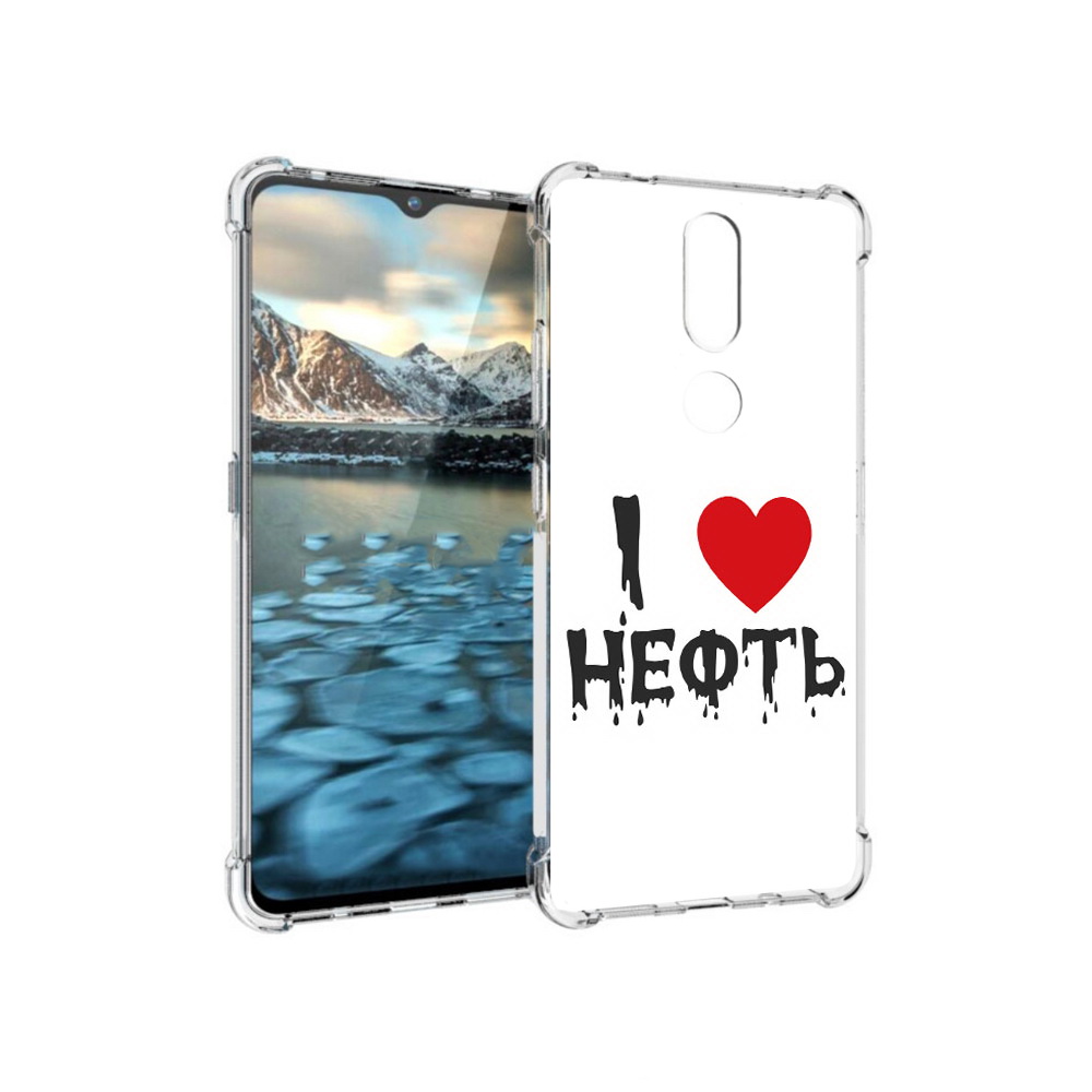 

Чехол MyPads Tocco для Nokia 2.4 нефть (PT227049.107.522), Прозрачный, Tocco