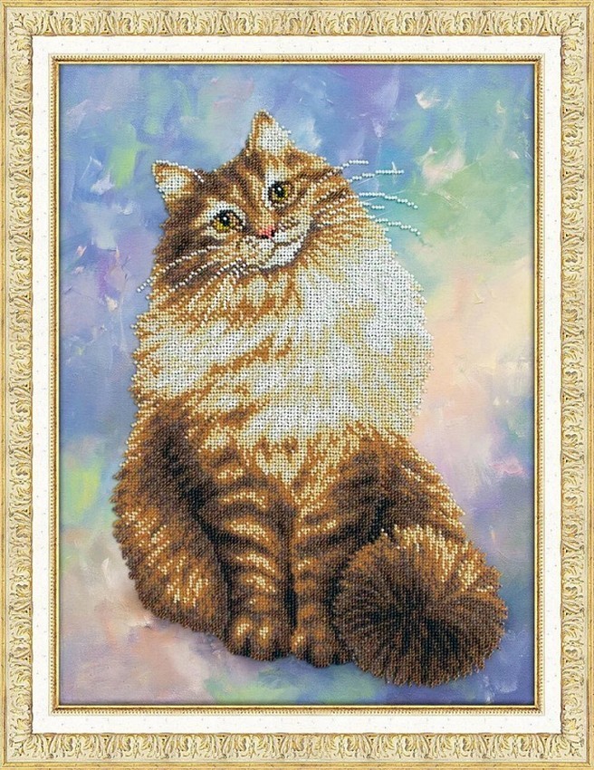 

Вышивка бисером Киса ПТ-Б1502, 30x40 см от