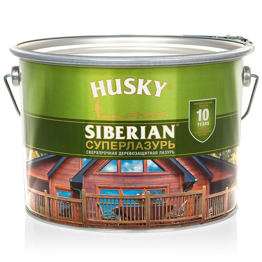 Суперлазурь HUSKY SIBERIAN палисандр 9л royal canin siberian adult сухой корм для взрослых сибирских кошек 400 гр