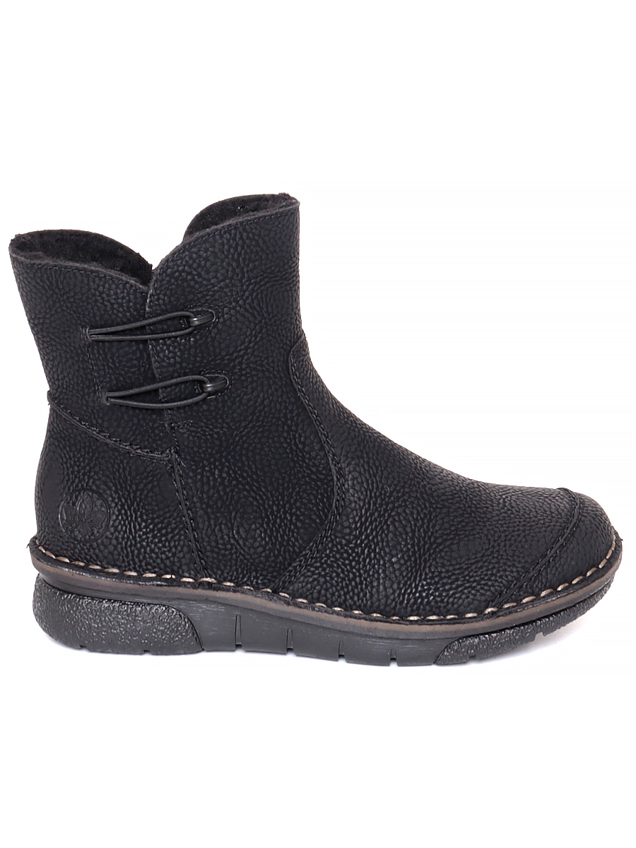 

Полусапоги женские Rieker 73364-00 черные 39 RU, Черный, 73364-00