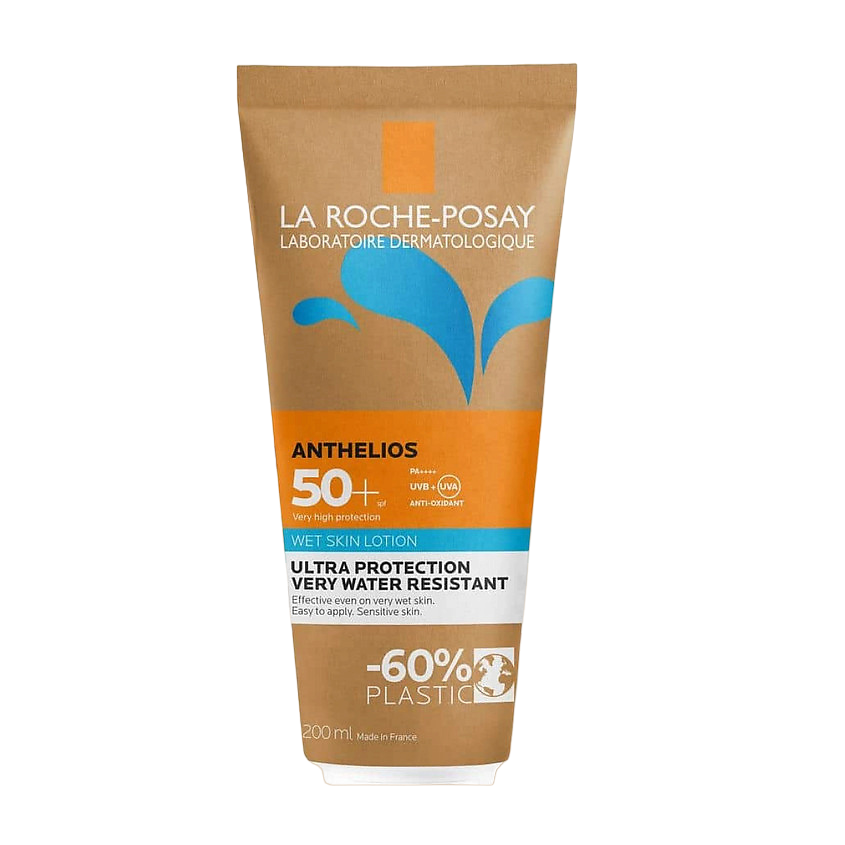 Солнцезащитное средство La Roche-Posay Anthelios SPF50+ Wet Skin солнцезащитное средство kora усиленная защита spf 50 150 мл