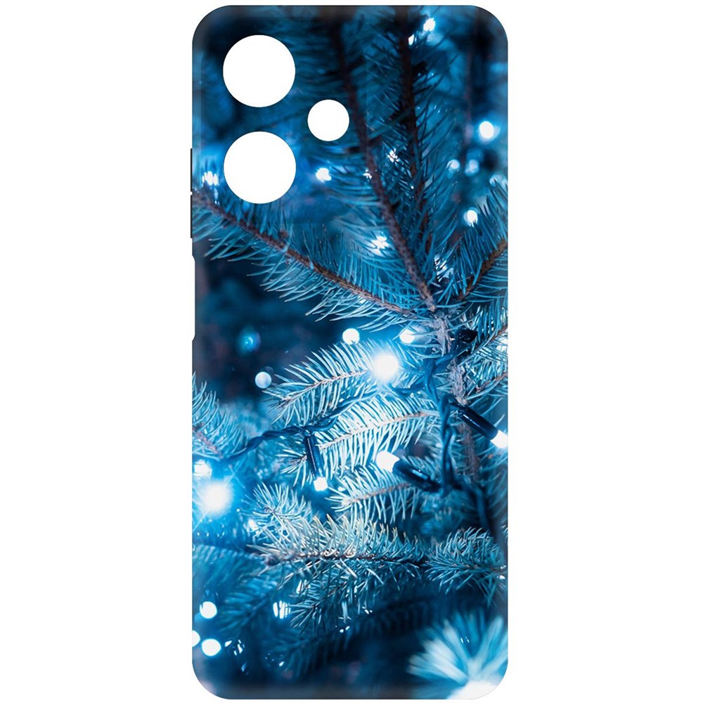 

Чехол-накладка Krutoff Soft Case Гирлянда для Infinix Hot 30 Play черный