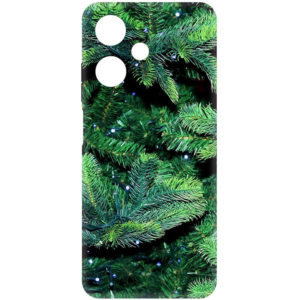 

Чехол-накладка Krutoff Soft Case Еловые лапки для Infinix Hot 30 Play черный