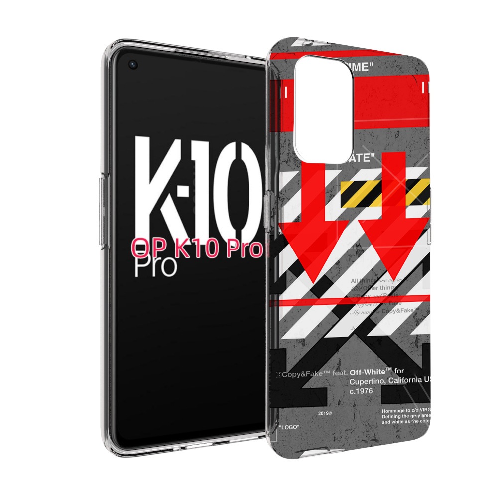 

Чехол MyPads знаки-логотипы для OPPO K10 Pro, Прозрачный, Tocco