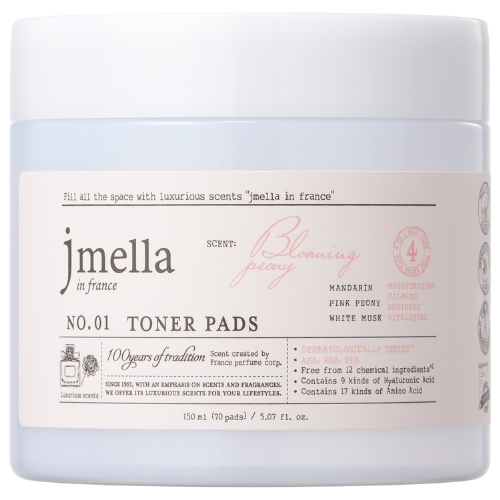 

Увлажняющие пэды Jmella Toner Pads Blooming Peony 150мл 70 шт