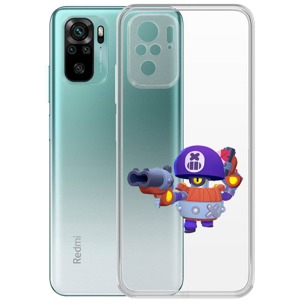 

Чехол-накладка Brawl Stars-Дэррил для Xiaomi Redmi Note 10/ Note 10S