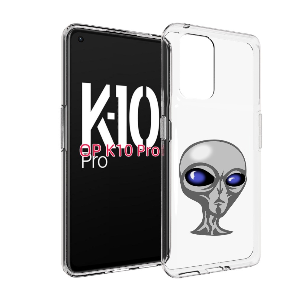 

Чехол MyPads инопланетянин для OPPO K10 Pro, Прозрачный, Tocco