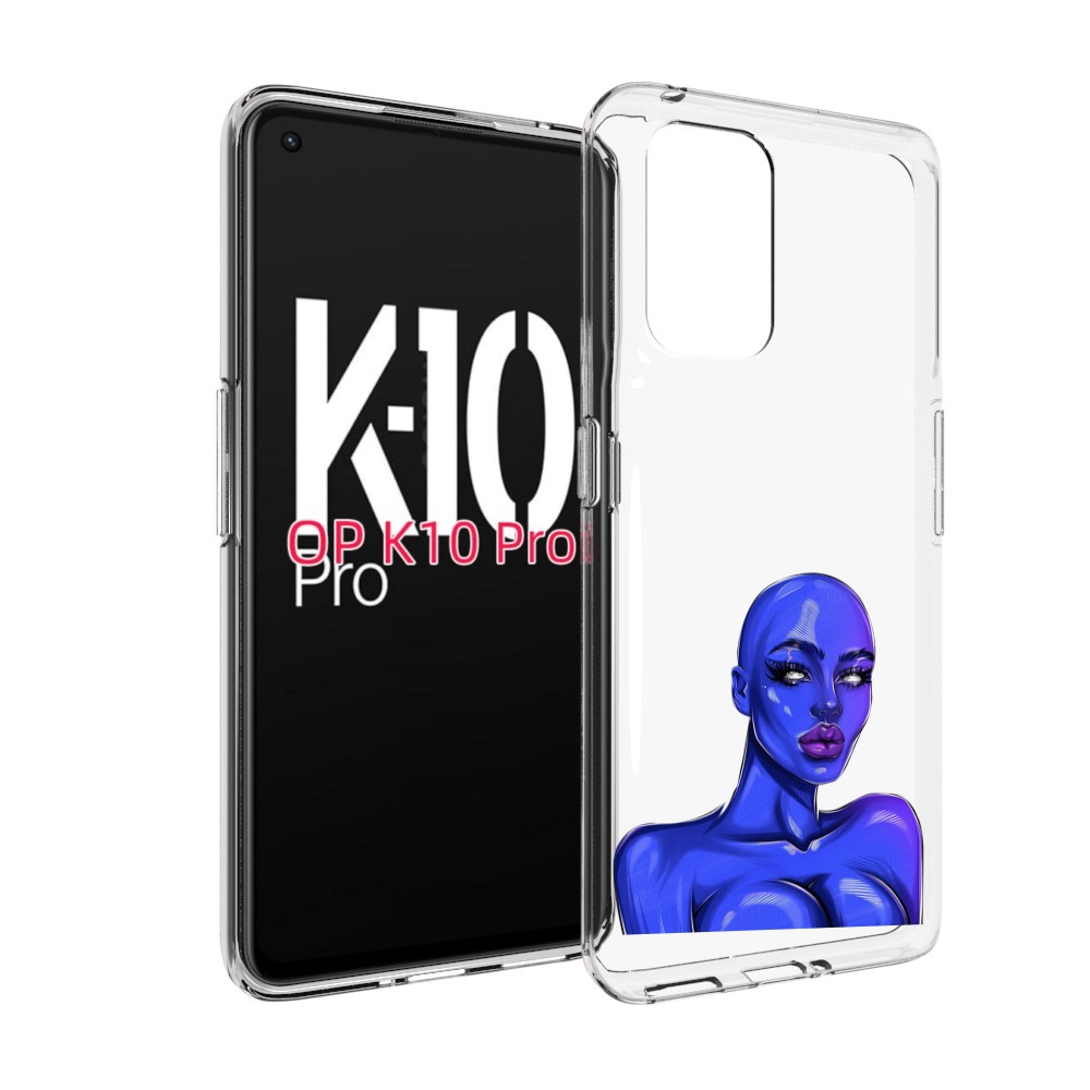 

Чехол MyPads инопланетянка для OPPO K10 Pro, Прозрачный, Tocco