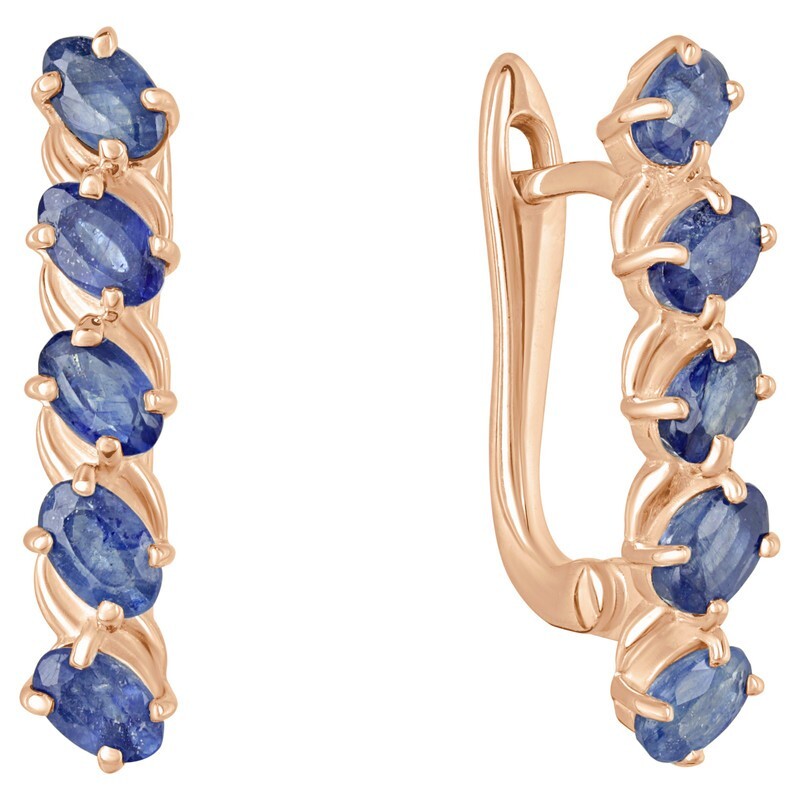 

Серьги из серебра с сапфиром LAZURIT-ONLINE 7979RG, 7979RG