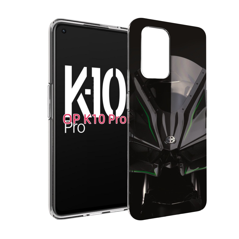 

Чехол MyPads кавасаки мото для OPPO K10 Pro, Прозрачный, Tocco