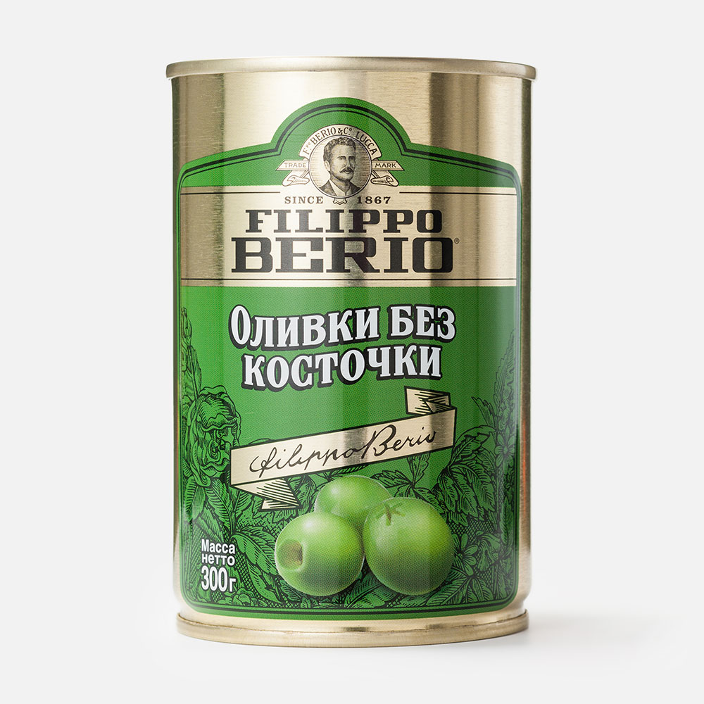 Оливки Filippo Berio без косточек 300 г