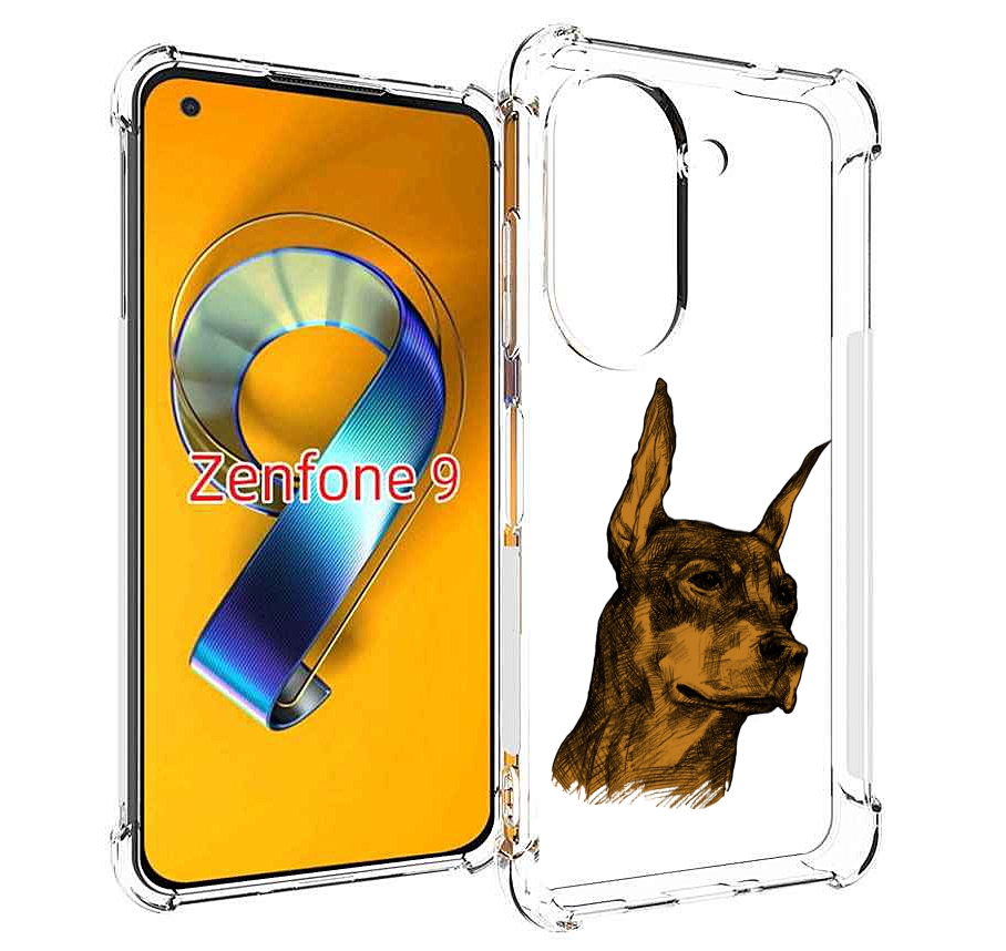 

Чехол MyPads скетч доберман для Asus Zenfone 9 (AI2202), Прозрачный, Tocco