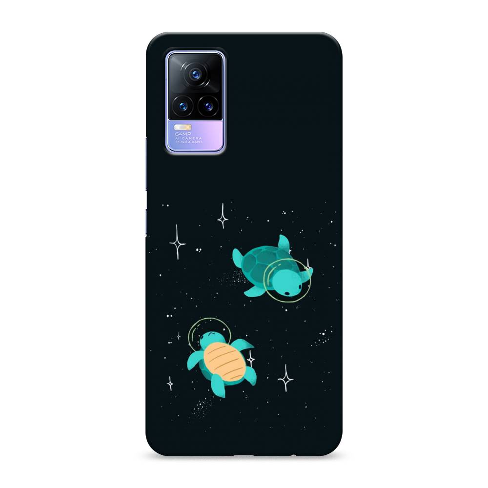 

Пластиковый чехол "Черепашки космонавты" на Vivo V21e 4G, 264520-3