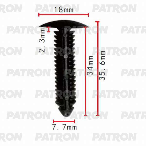 

Клипса Автомобильная PATRON P370042