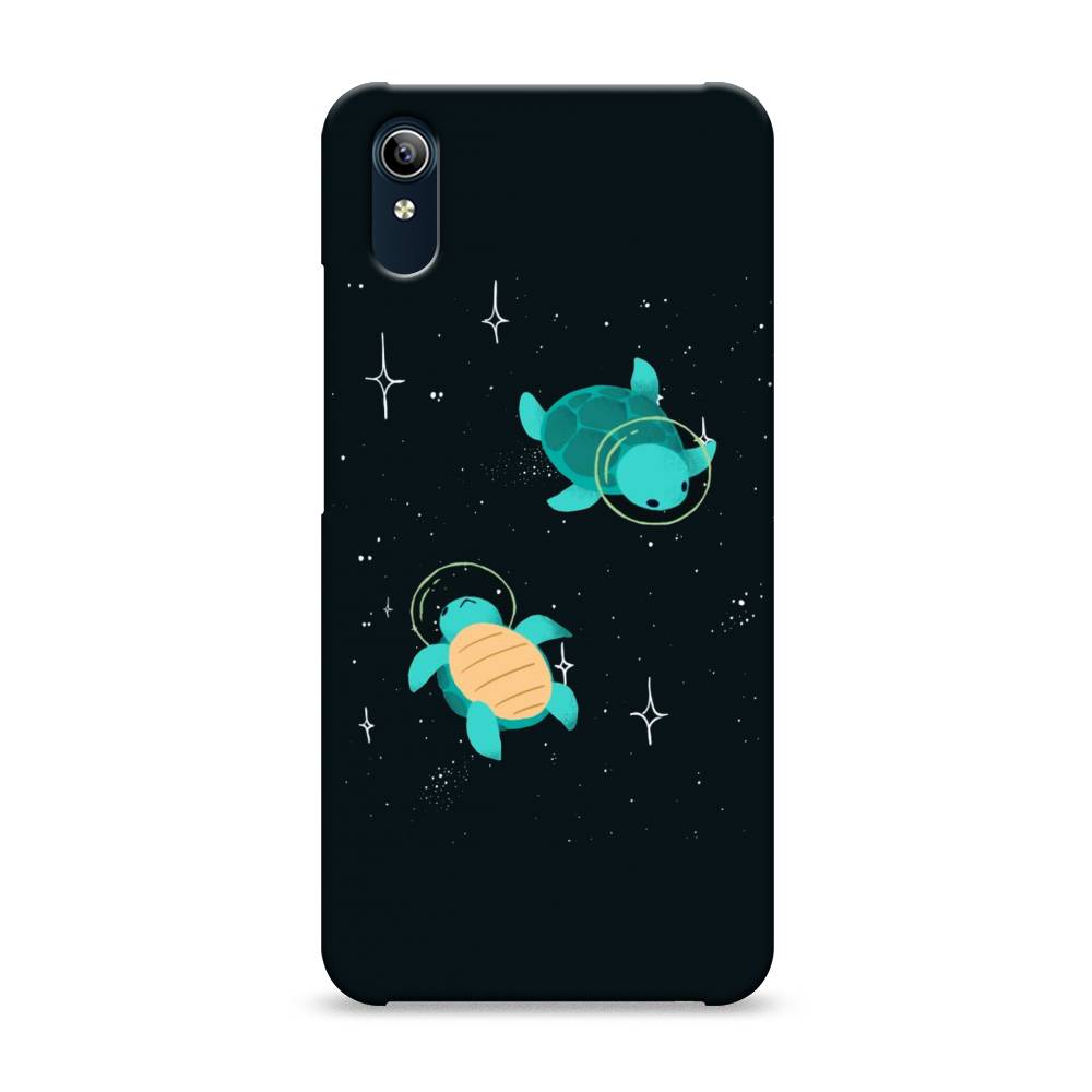 

Пластиковый чехол "Черепашки космонавты" на Vivo Y91c, 262820-3