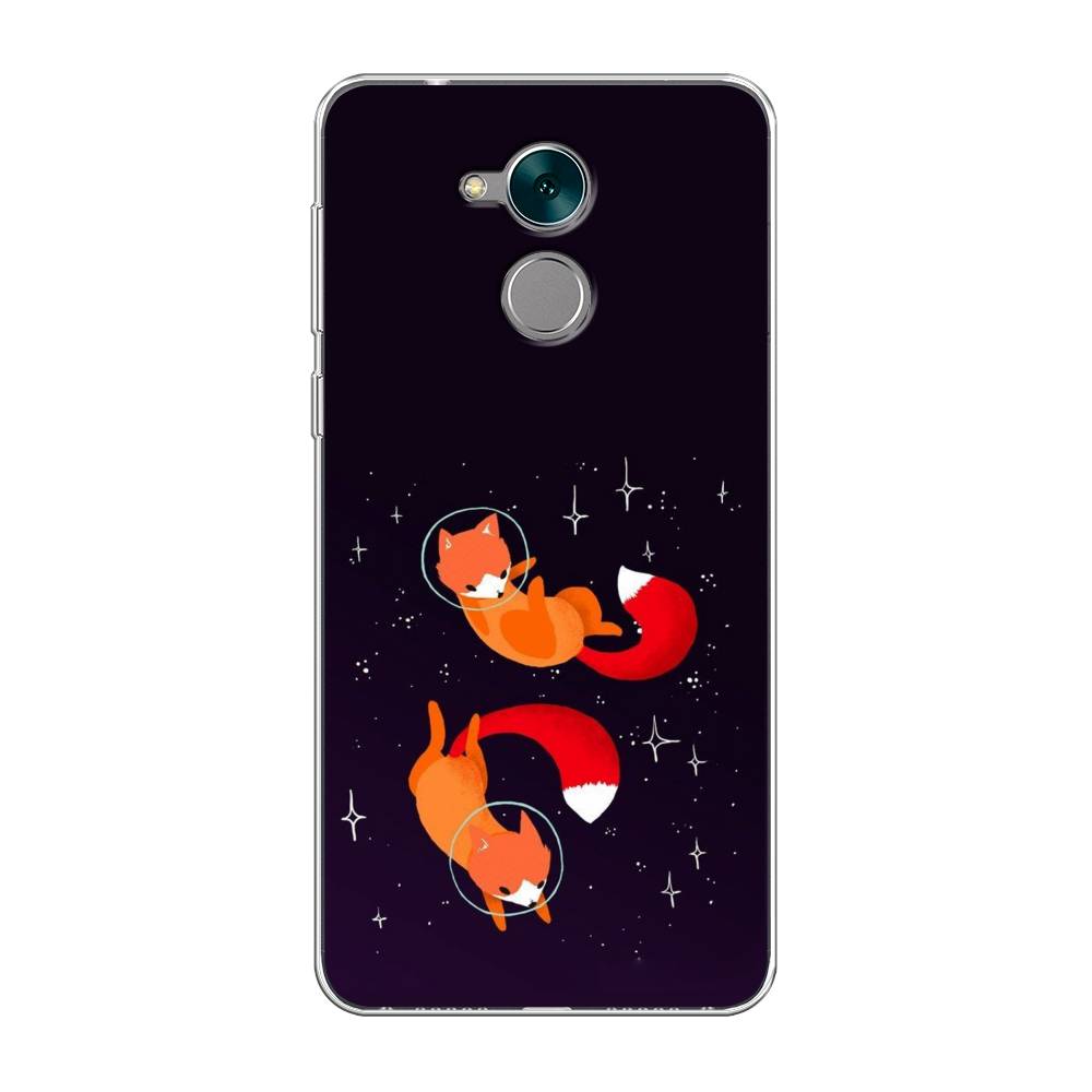 

Чехол Awog на Honor 6C "Лисы космонавты", Разноцветный, 62750-4