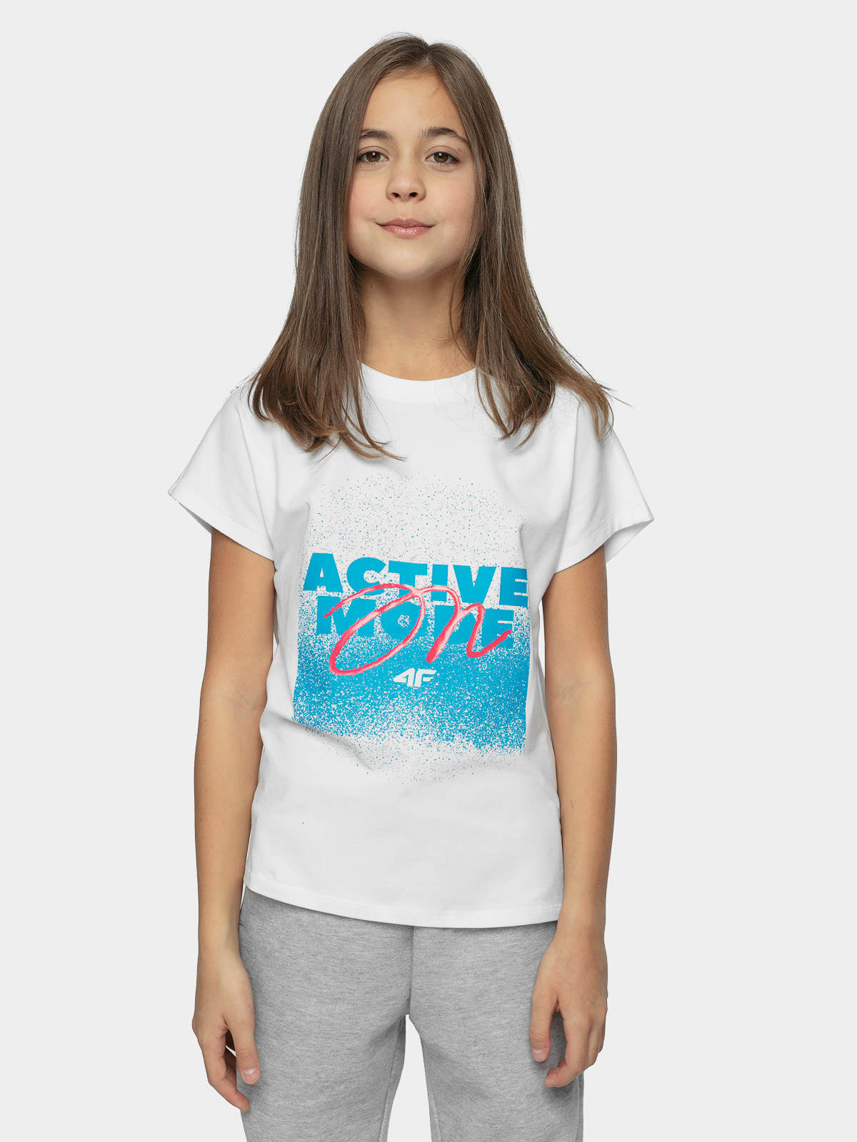 фото Футболка 4f girl's t-shirts hjz21-jtsd006b-10s цв.белый р. 128