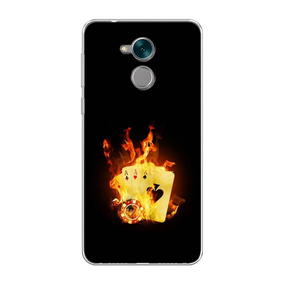 

Чехол Awog на Honor 6C "Горящие карты", Разноцветный, 62750-9
