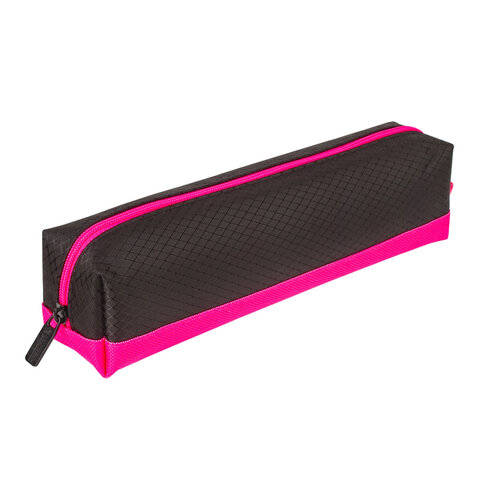 

Пенал-косметичка BRAUBERG мягкий Black&Bright черно-розовый 21х5х5 см 229006 (2шт)