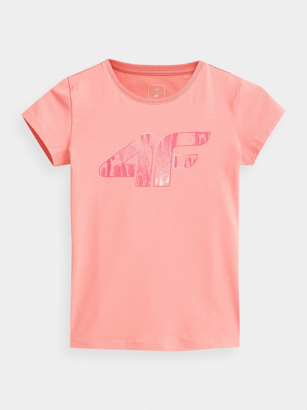 фото Футболка 4f girl's t-shirts hjz21-jtsd009a-56s цв.розовый р. 140