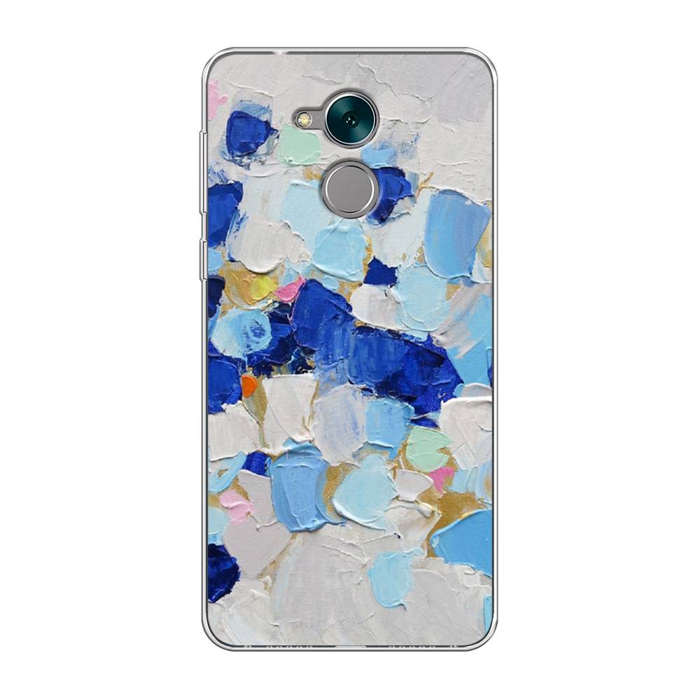 фото Чехол awog "холст сине-белый" для honor 6c