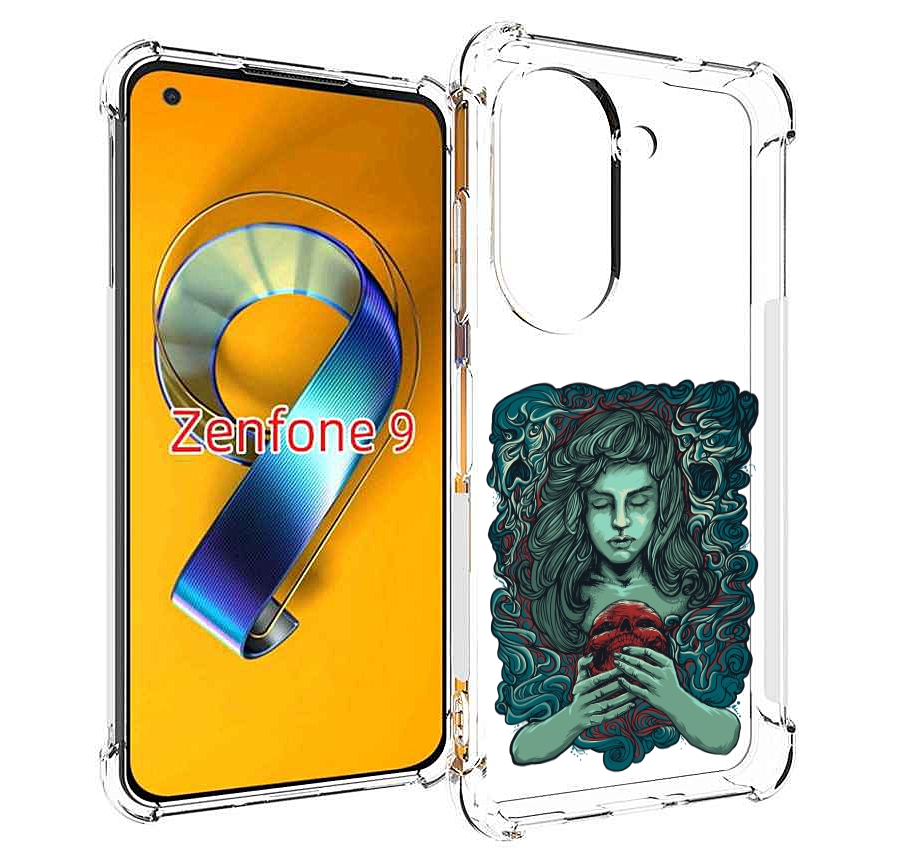 

Чехол MyPads спящая девушка для Asus Zenfone 9 (AI2202), Прозрачный, Tocco
