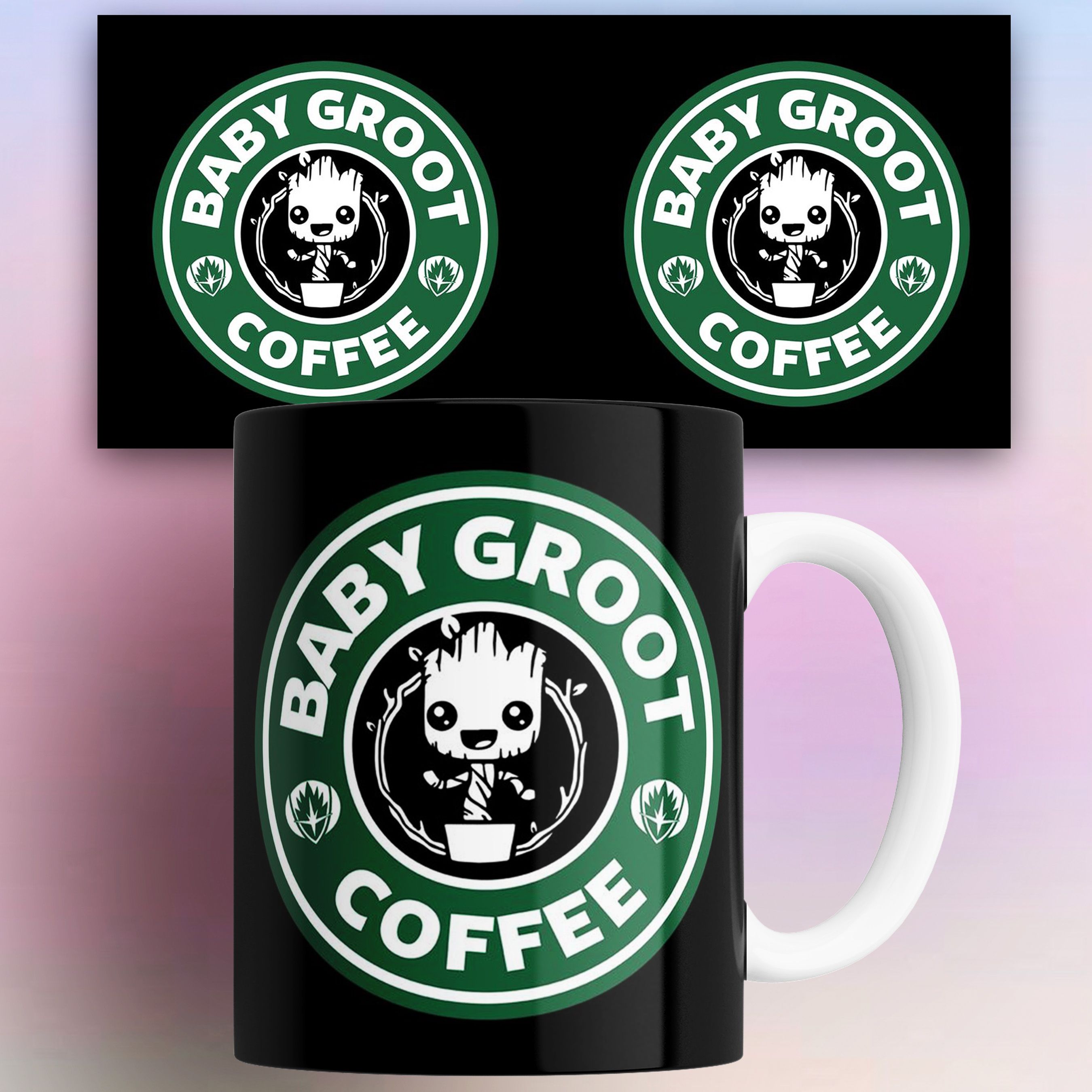 

Кружка с приколом Малыш Грут кофе Coffee Baby Grut 330 мл