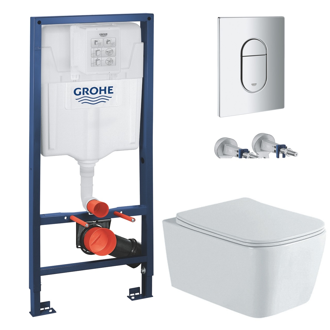 

Комплект инсталляции GROHE с унитазом Aquatek и сиденьем с микролифтом (NW0162/S)
