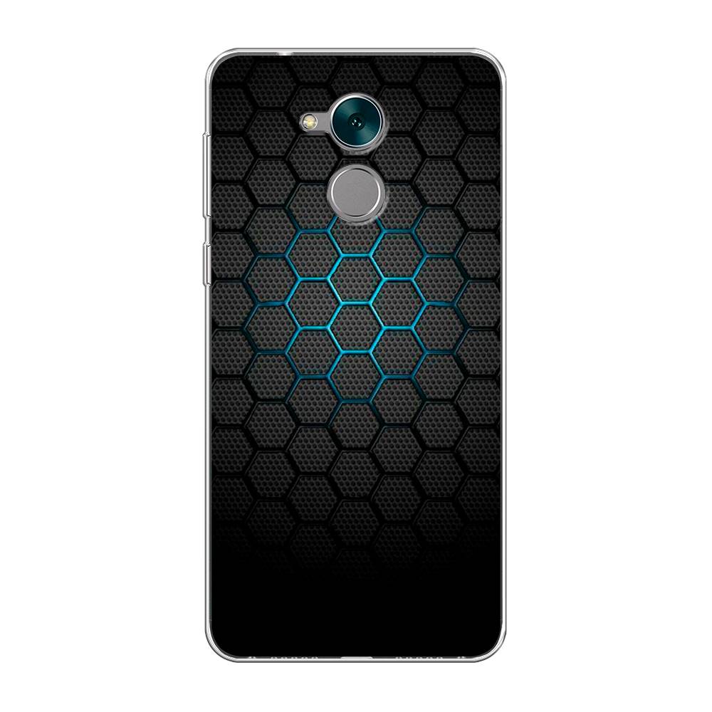 фото Чехол awog "бирюзовые соты" для honor 6c