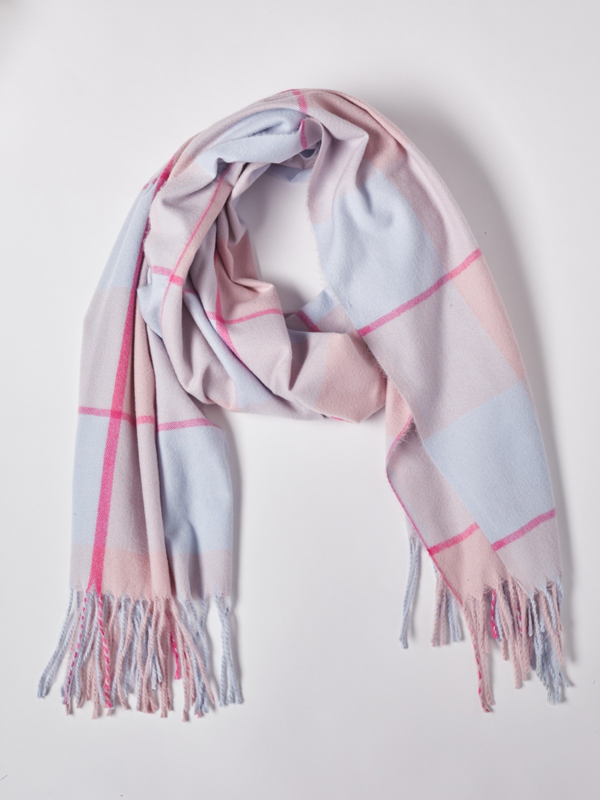 

Шарф женский Zolla 022119159115 голубой, 70x180 см, 022119159115