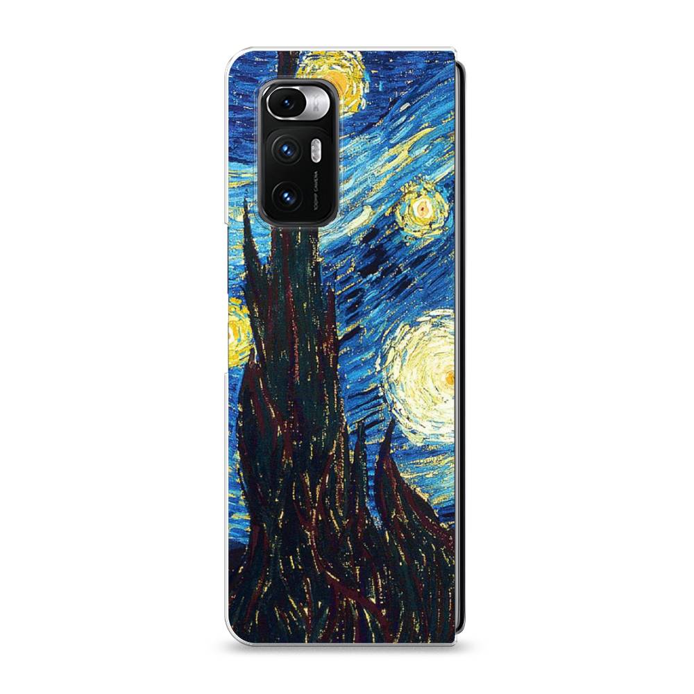 фото Силиконовый чехол "ван гог звездная ночь" на xiaomi mi mix fold awog