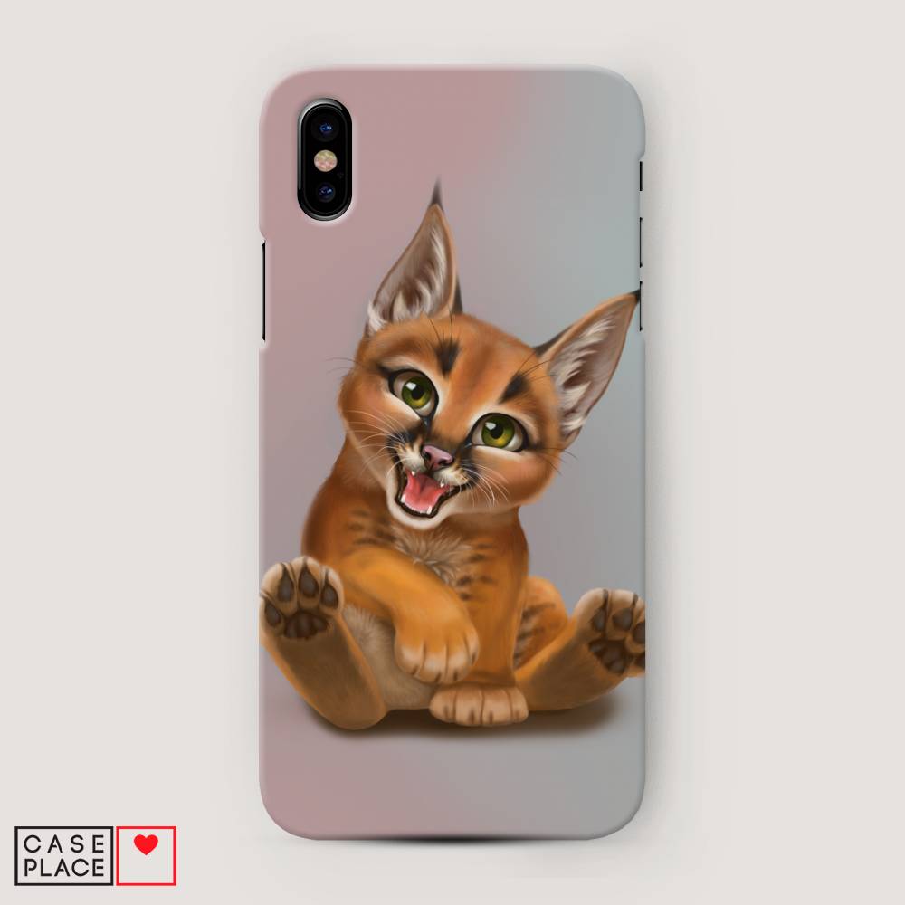 

Пластиковый чехол "Малыш рыси" на Apple iPhone XS Max (10S Max), 11920-1