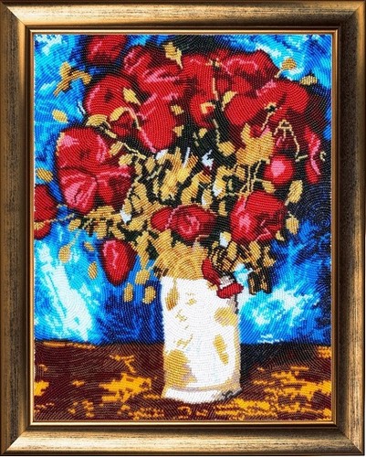

Вышивка бисером Маки. По мотивам В. Ван Гога BTF-182, 35x27 см от
