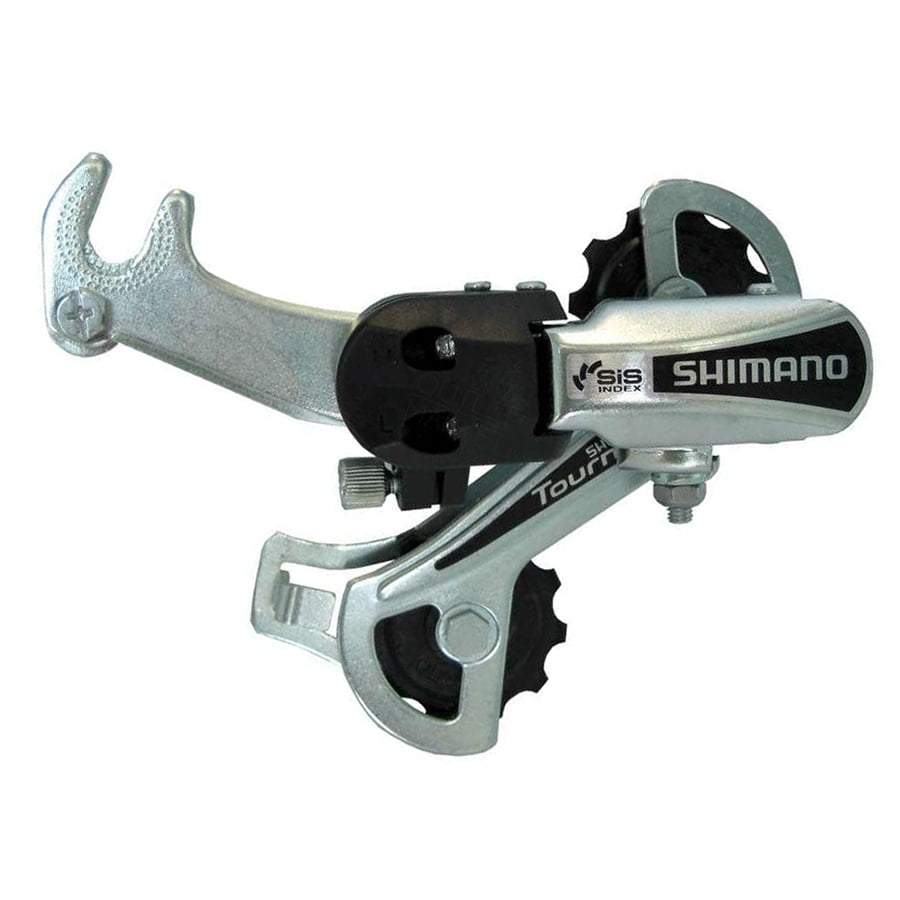 

Переключатель задний Shimano Tourney RD-TY21SS 6 скоростей под гайку/370085, Серый