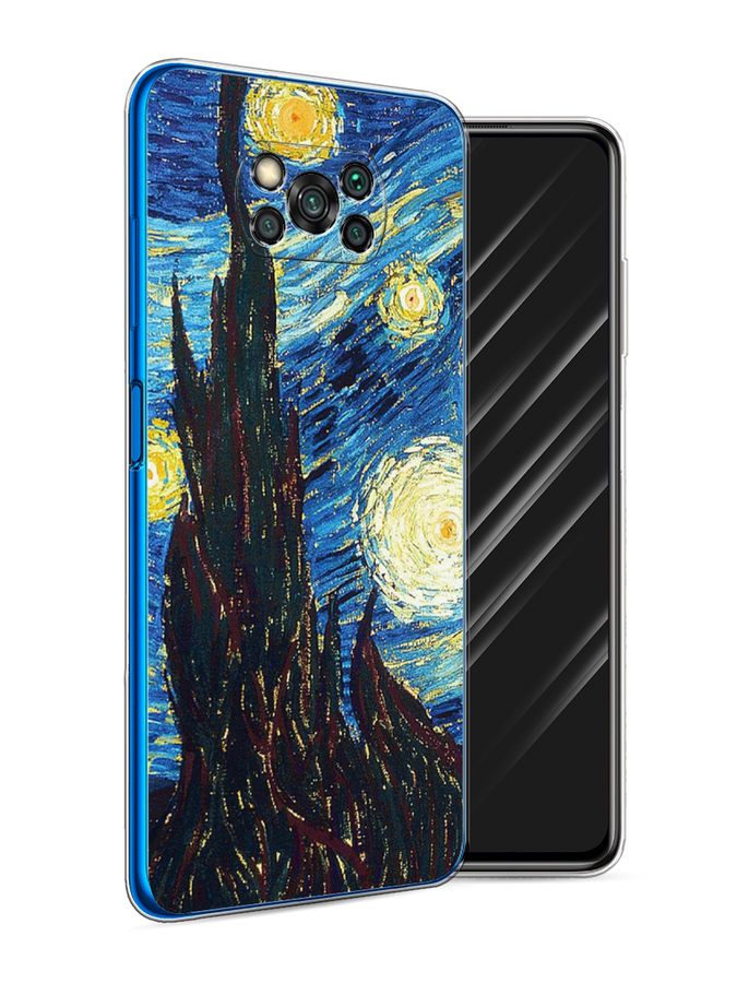 

Чехол Awog на Poco X3/X3 Pro "Ван Гог Звездная ночь", Разноцветный, 310650-9