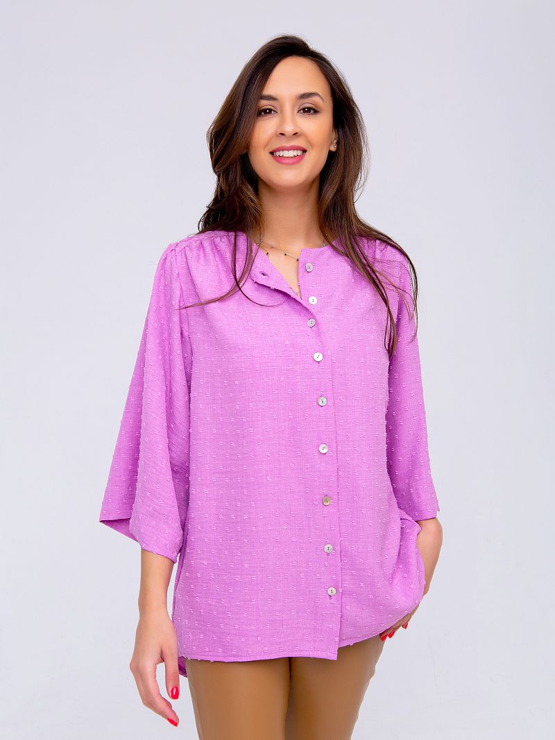 

Блуза женская RAPOSA 322 фиолетовая 46 RU, Фиолетовый, 322