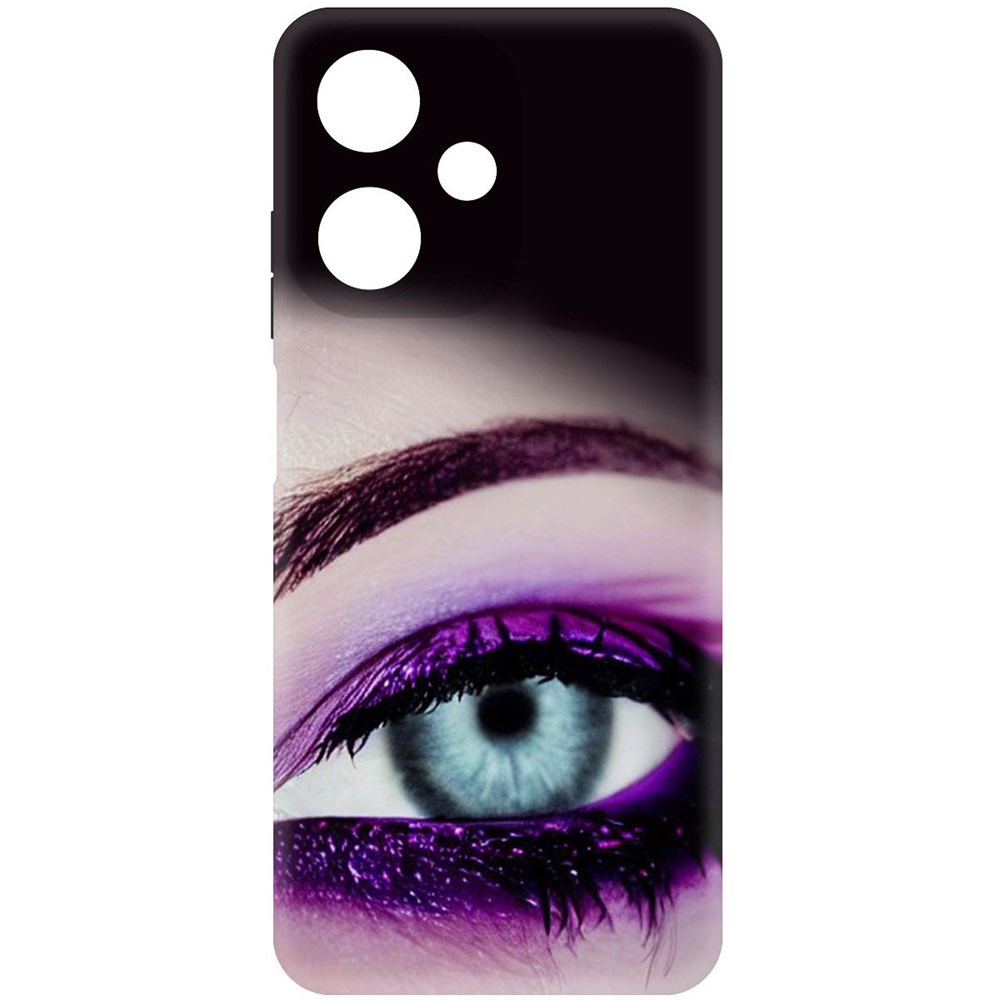 

Чехол-накладка Krutoff Soft Case Взгляд для Infinix Hot 30 Play черный