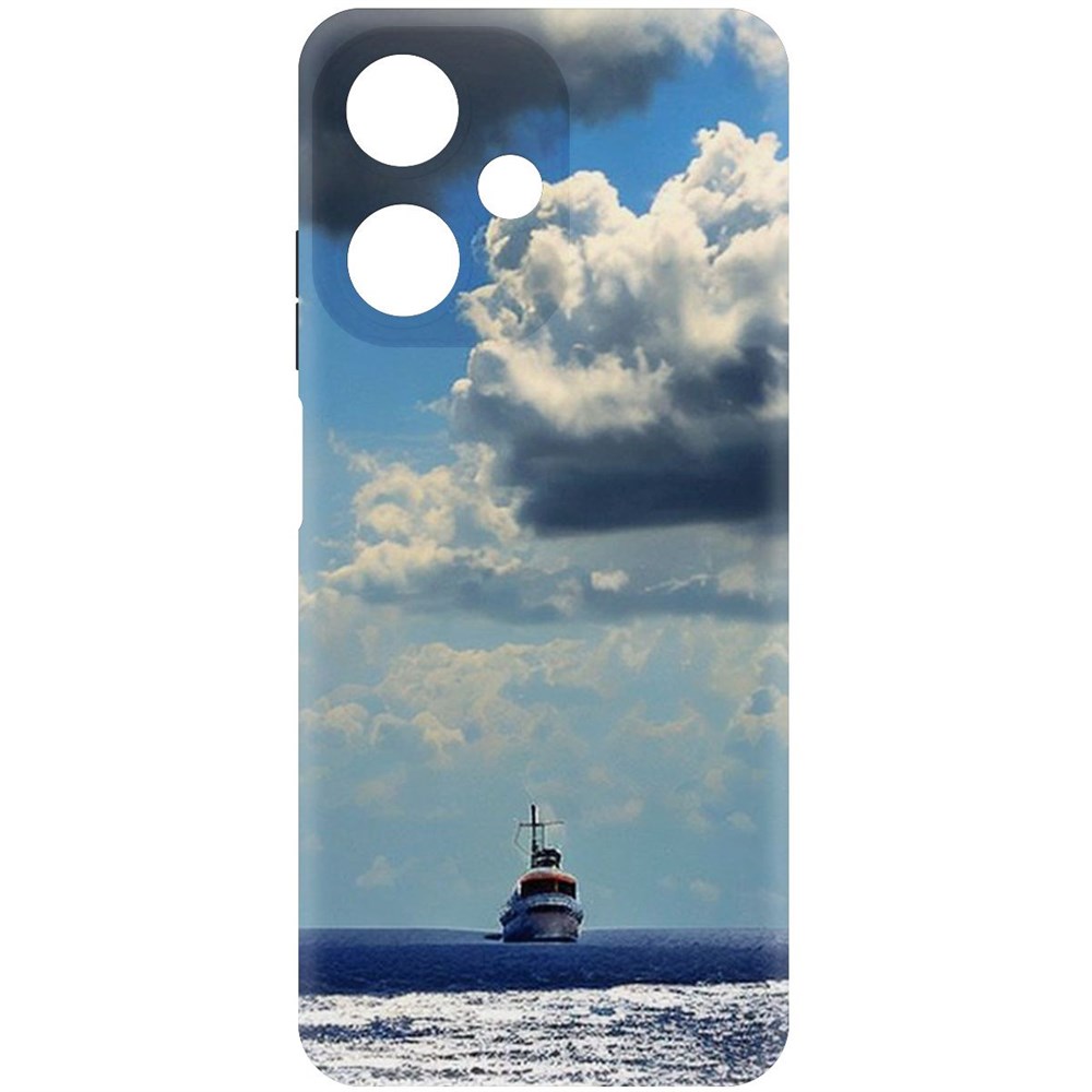 

Чехол-накладка Krutoff Soft Case Море для Infinix Hot 30 Play черный